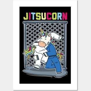 Brazilian Jiu Jitsu T-Shirt I mma unicorn gift Posters and Art